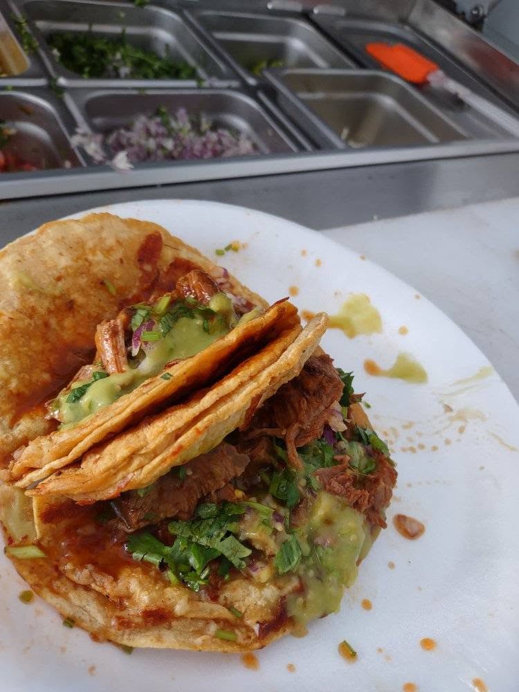 Saucy birria tacos